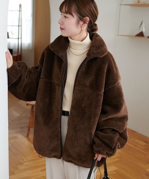 THINK FUR ファースタンドブルゾン Discoat（ディスコート） ブルゾン アウター 「ユニセックス」フェイク