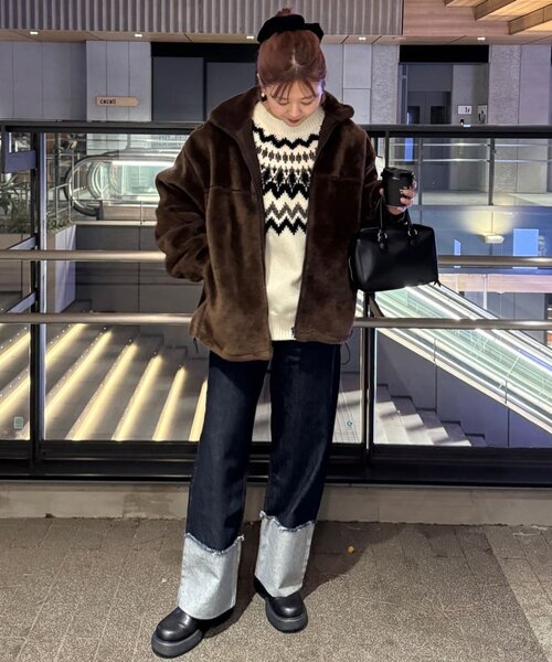 Discoat（ディスコート） ブルゾン アウター 「ユニセックス」フェイク