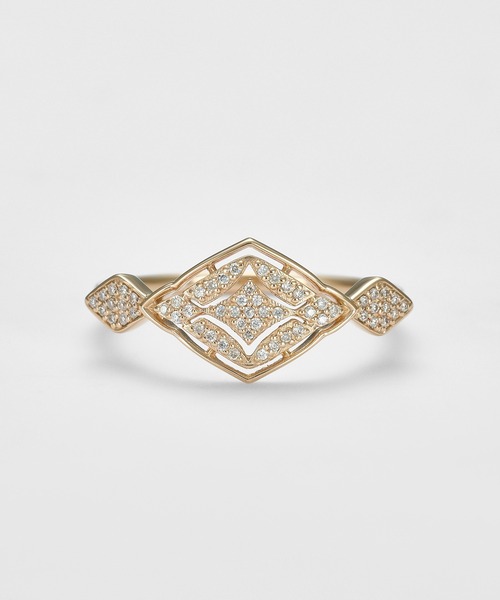 agete（アガット） 指輪 リング K10ダイヤモンドリング（0.11ct