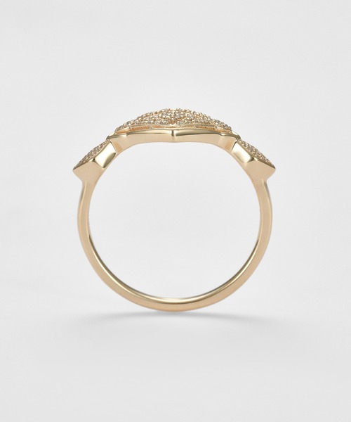 agete（アガット） 指輪 リング K10ダイヤモンドリング（0.11ct