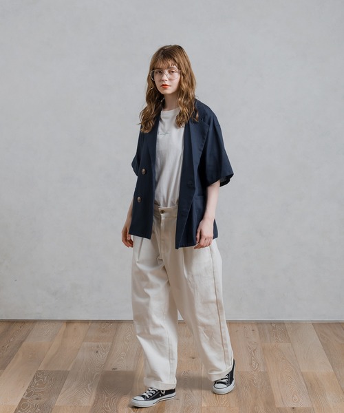「MUHET」 半袖Tシャツ MEDIUM レッド レディース_画像2