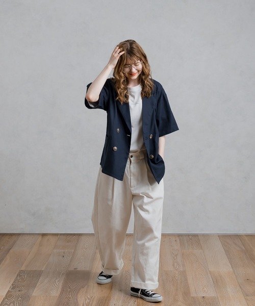 「MUHET」 半袖Tシャツ MEDIUM レッド レディース_画像4