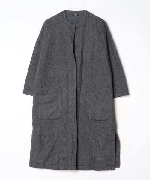 新品　マーブルシュッド　ノーカラーコート marble SUD（マーブルシュッド） ノーカラーコート - ブラック