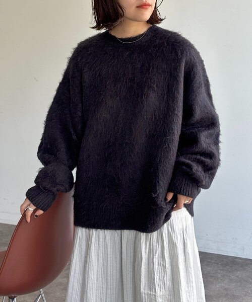 CPCM（シーピーシーエム） ニット セーター MIX糸モヘアライクニット