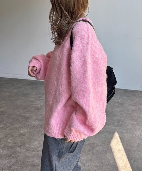 CPCM（シーピーシーエム） ニット セーター MIX糸モヘアライクニット