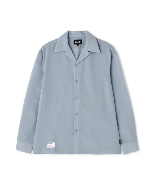 Schott N.Y.C（ショット） 「schott」 長袖シャツ L サックスブルー