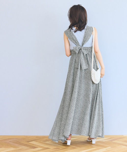 「coca（coca）」 キャミソールワンピース ONE SIZE ネイビー レディース_画像8