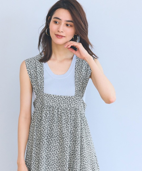 「coca（coca）」 キャミソールワンピース ONE SIZE ネイビー レディース_画像9