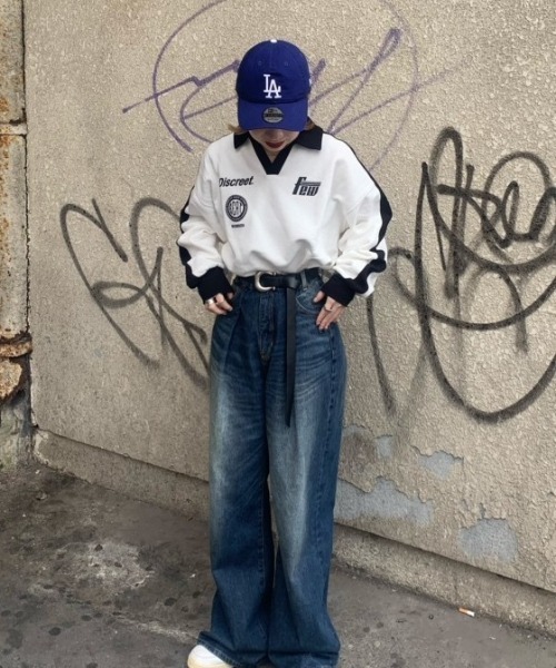 JEANASIS（ジーナシス） スウェットカットソー FREE ブラック