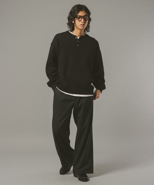 RAGEBLUE（レイジブルー） セーター ニット HENRY NECK KNIT PULLOVER