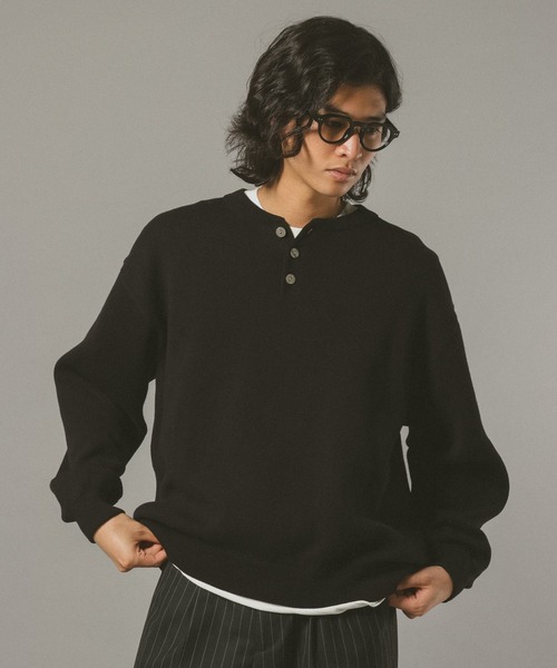 RAGEBLUE（レイジブルー） セーター ニット HENRY NECK KNIT PULLOVER
