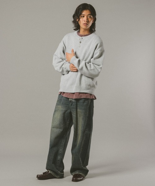 RAGEBLUE（レイジブルー） セーター ニット HENRY NECK KNIT PULLOVER