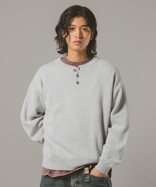 RAGEBLUE（レイジブルー） セーター ニット HENRY NECK KNIT PULLOVER