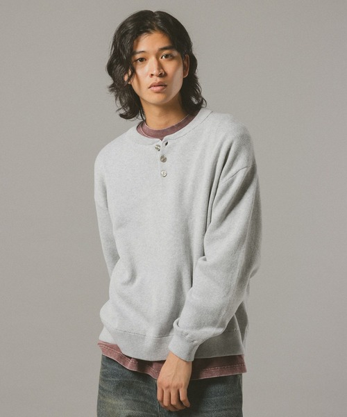 RAGEBLUE（レイジブルー） セーター ニット HENRY NECK KNIT PULLOVER