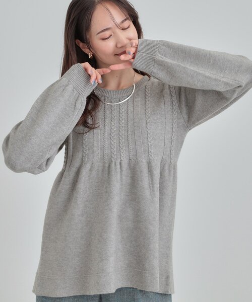 DRESKIP（ドレスキップ） ニット セーター 気になるお腹周りをカバー