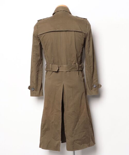 「BLACK by VANQUISH」 トレンチコート M グリーン メンズ_画像2