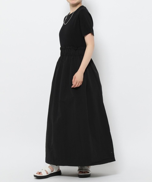 「GLOBAL WORK」 半袖ワンピース SMALL ブラック レディース_画像4