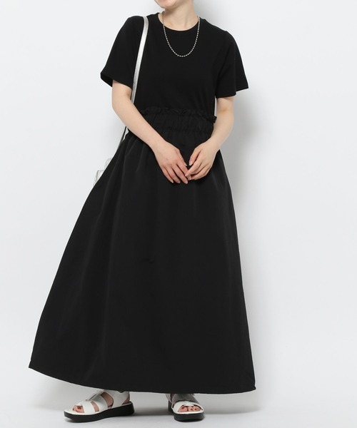 「GLOBAL WORK」 半袖ワンピース SMALL ブラック レディース_画像6
