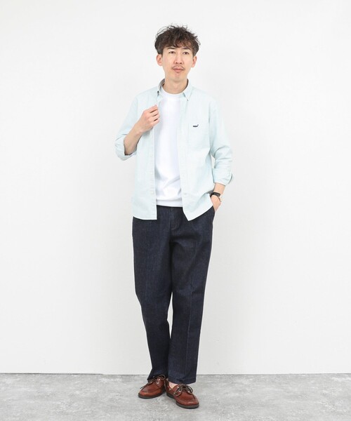 NOLLEY'S（ノーリーズ） シャツ TRADITIONAL OX クジラBD オックス