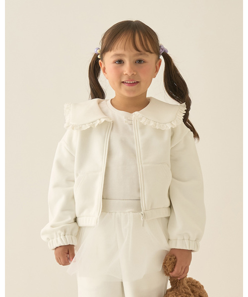 スウェット セーラーカラートップス　シーマリー cccmalie 美品 Amilige（アミリージュ） トレーナー スウェット Amilige発泡プリント