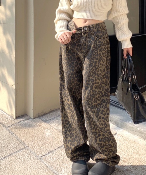 「SHEENA」 デニムパンツ S ブラウン レディース_画像6