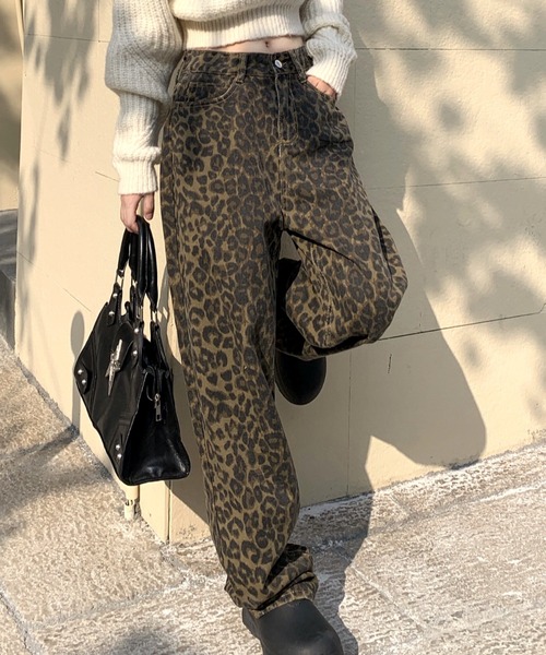 「SHEENA」 デニムパンツ S ブラウン レディース_画像8