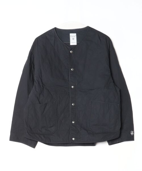 ORCIVAL（オーシバル） ノーカラージャケット - ネイビー レディース