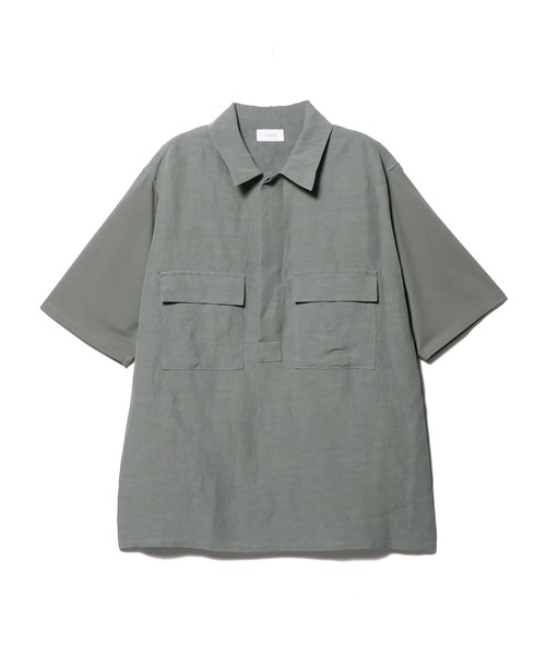 「COLUMN」 半袖シャツ MEDIUM グレー メンズ_画像2