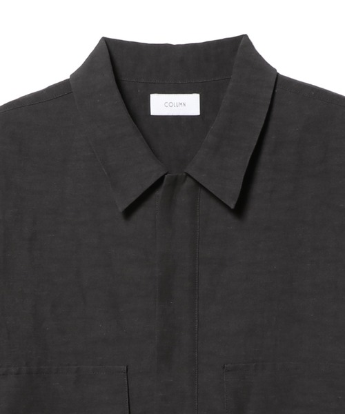「COLUMN」 半袖シャツ MEDIUM グレー メンズ_画像4