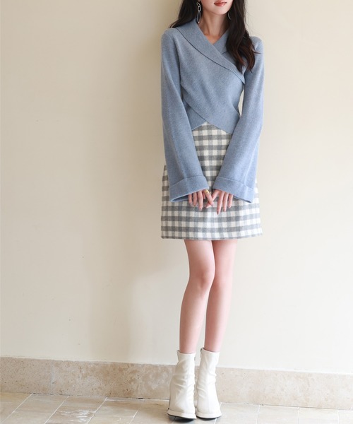 「SAISON DE PAPILLON」 長袖ニット M ブラック レディース_画像7