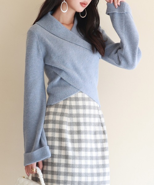 「SAISON DE PAPILLON」 長袖ニット M ブラック レディース_画像9