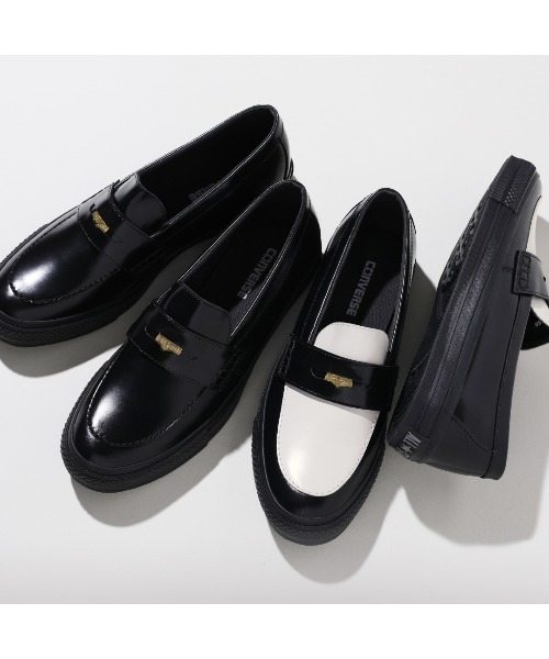 ALL STAR 「CONVERSE STAR」 ローファー 7.5 ブラック×ホワイト メンズ