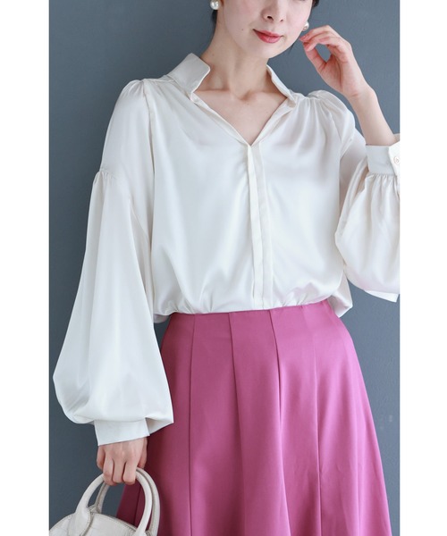 「CAWAII」 長袖ブラウス FREE ホワイト レディース_画像3