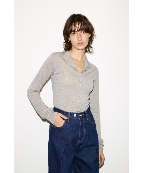 sly RING BUTTONS トップス THROW by SLY tシャツ RING BUTTONS TOPS リングボタンズトップス 夏服