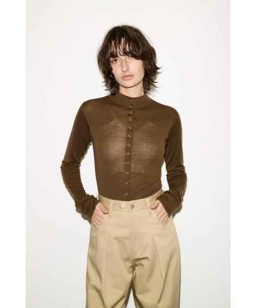 THROW by SLY tシャツ RING BUTTONS TOPS リングボタンズトップス 夏服