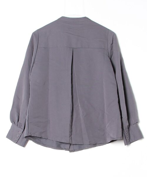 「JUNOAH」 長袖ブラウス L グレー レディース_画像2