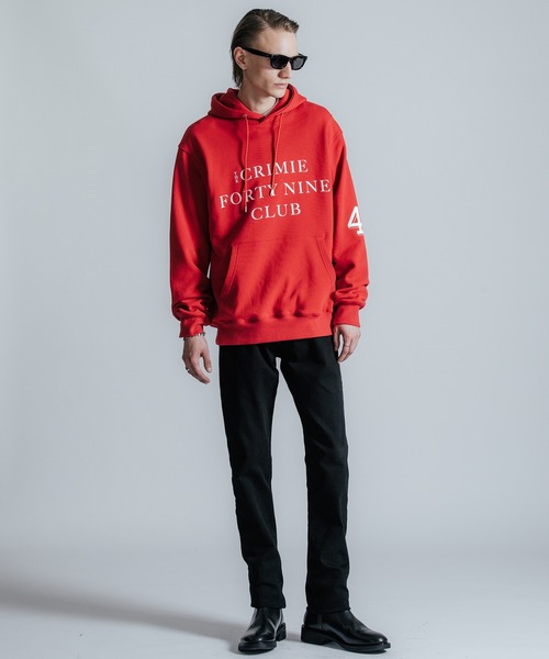 「CRIMIE」 プルオーバーパーカー L ブラック メンズの画像