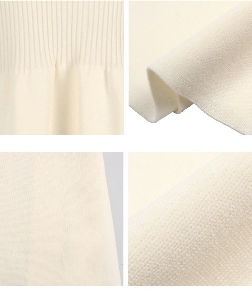 「KOBE LETTUCE」 ニットワンピース M アイボリー レディース_画像3