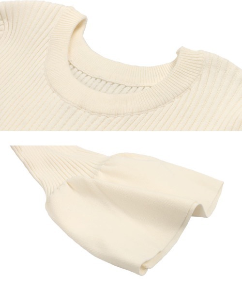 「KOBE LETTUCE」 ニットワンピース M アイボリー レディース_画像5