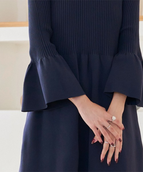 「KOBE LETTUCE」 ニットワンピース M アイボリー レディース_画像9