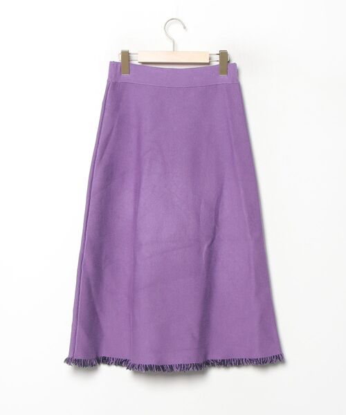 「GOUT COMMUN」 ニットスカート 38 パープル レディース_画像2