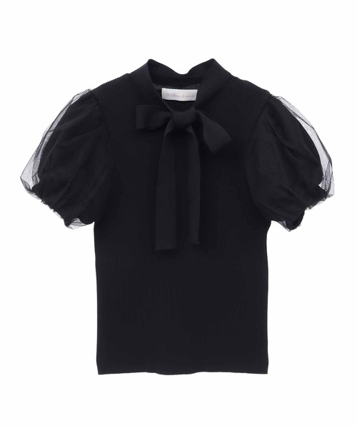 「31 Sons de mode」 半袖ニット 36 ブラック レディース_画像8
