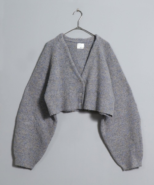 「&g'aime」 ニットカーディガン FREE ダークパープル レディース_画像7