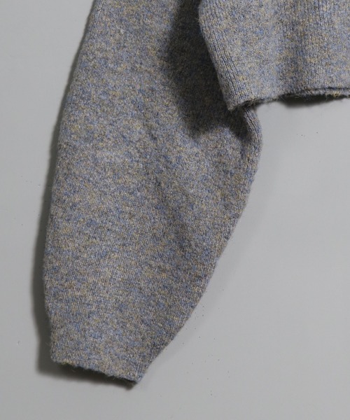 「&g'aime」 ニットカーディガン FREE ダークパープル レディース_画像9