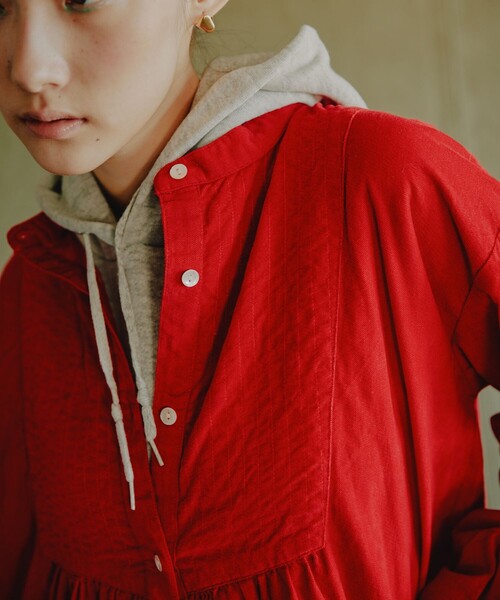 「Freada」 長袖ワンピース ONE SIZE ナチュラル レディース_画像6