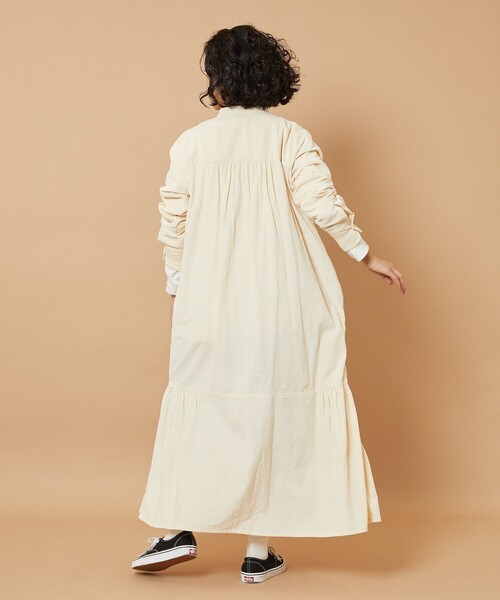 「Freada」 長袖ワンピース ONE SIZE ナチュラル レディース_画像8