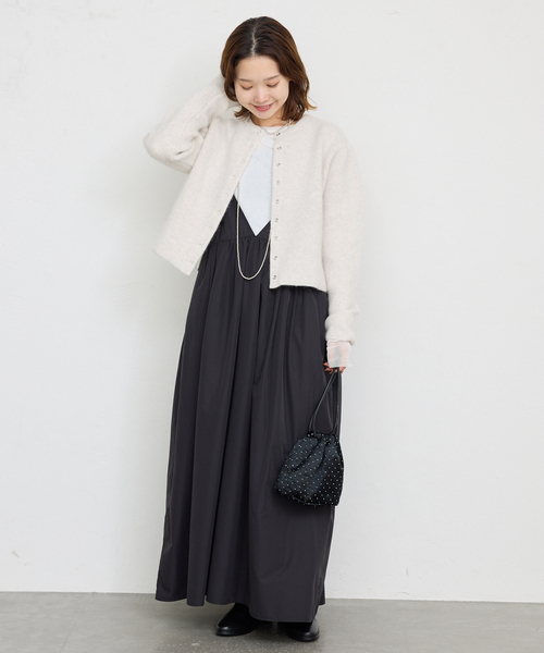 「SLOBE IENA」 ニットカーディガン FREE ピンク系その他 レディース_画像2