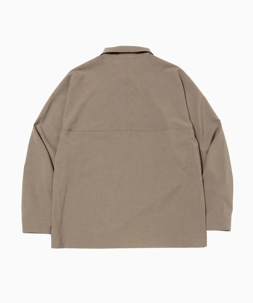 meanswhile スナップシャツ meanswhile（ミーンズワイル） シャツ Half-zip Pullover SH メンズ
