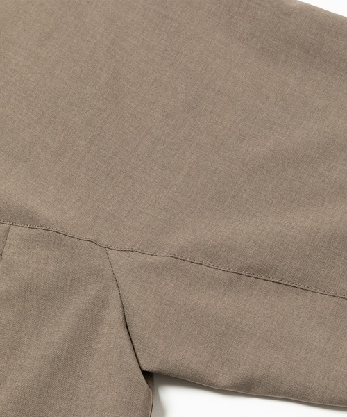 meanswhile（ミーンズワイル） シャツ Half-zip Pullover SH メンズ