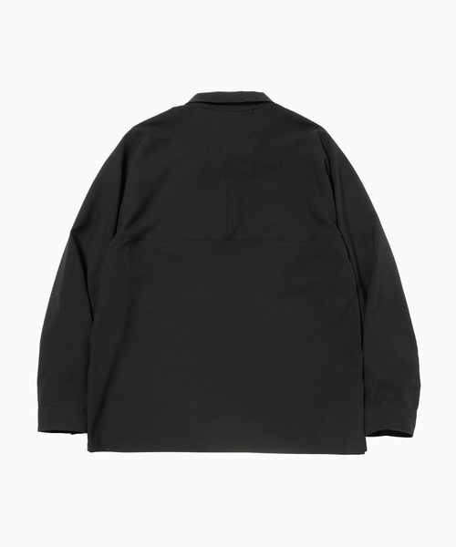 meanswhile（ミーンズワイル） シャツ Half-zip Pullover SH メンズ